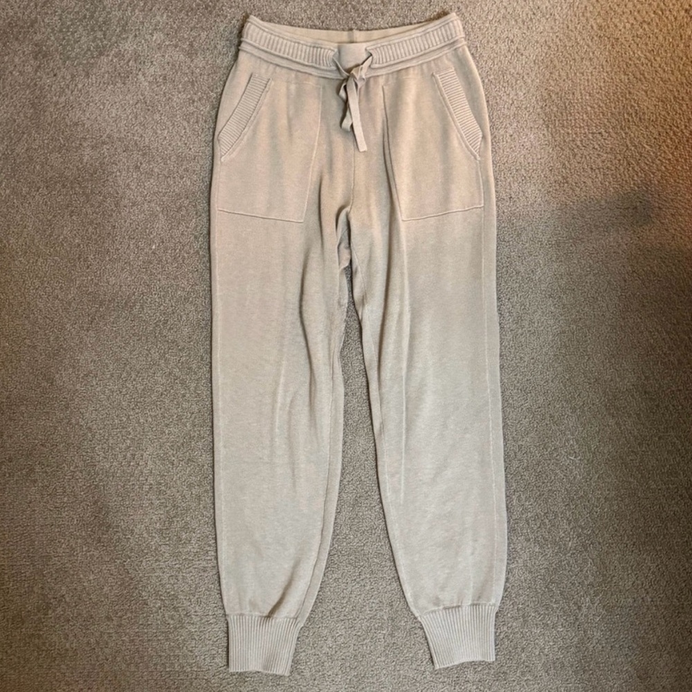 Splendid Luxury Cotton/Nylon/Silk Blend Knit Joggers